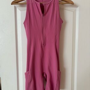 TNA Vibrant Pink Sleeveless Jumpsuit